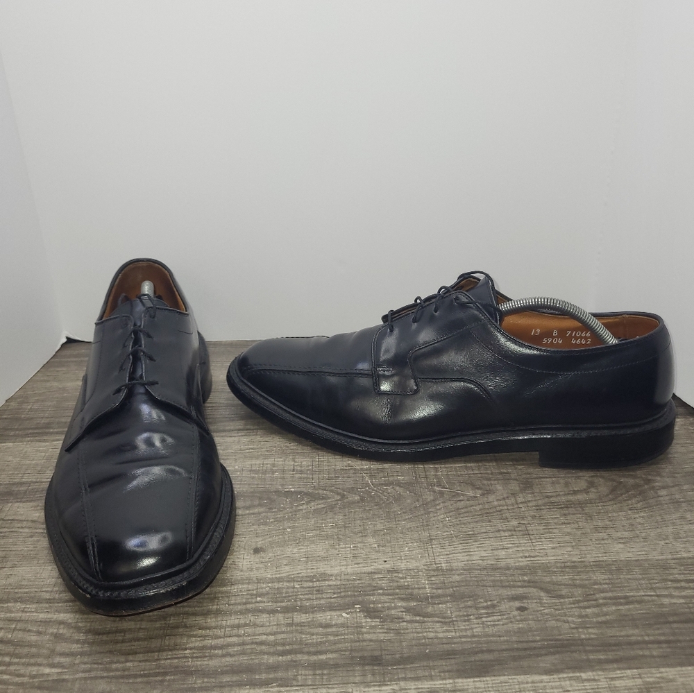 Allen Edmonds Hillcrest Leather  Black Lace Up Shoes Mens Sz 13 B